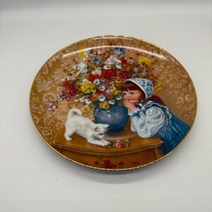 "Just Dreaming” June “1985” 7th  Issue Childhood Almanac Collectable Plate RECO